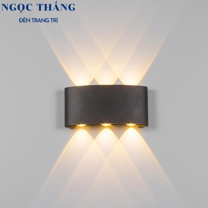 Đèn Led hắt tường treo tường trang trí trong nhà ngoài trời 2 bóng 4 bóng 6 bóng 8 bóng Led 220V VNT624 Ngọc Thắng