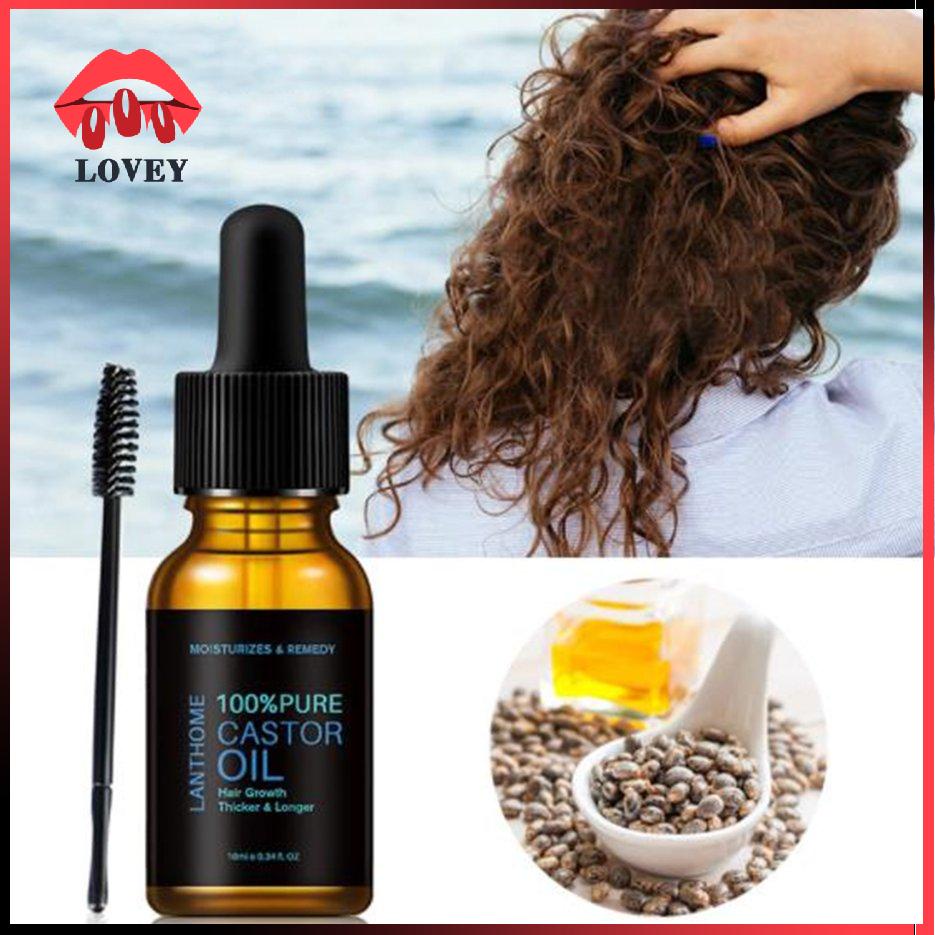 Dung dịch dầu thầu dầu nguyên chất tự nhiên tăng cường phát triển mọc lông mày nhanh chóng LANTHOME