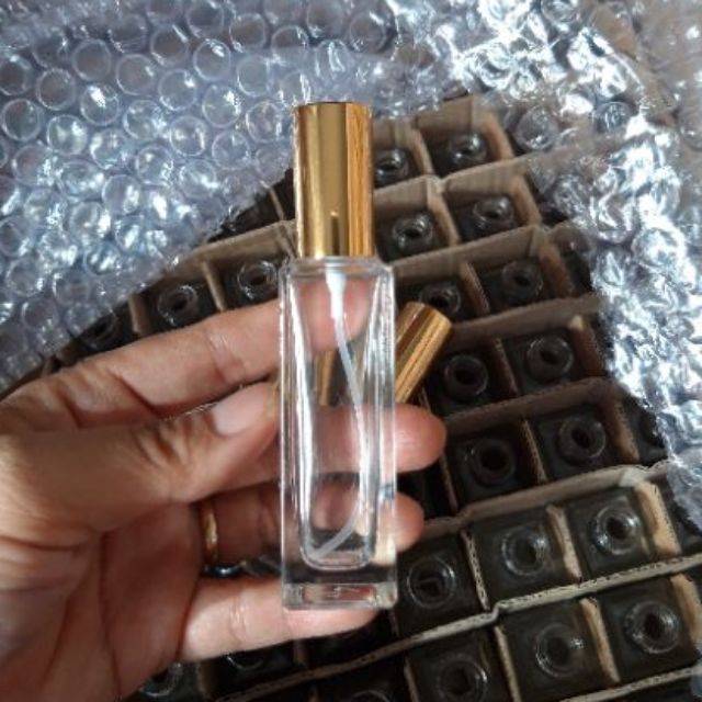Chai lọ chiết nước hoa thủy tinh thân vuông nắp vàng 3ml 5ml 10ml 20ml 25ml | BigBuy360 - bigbuy360.vn