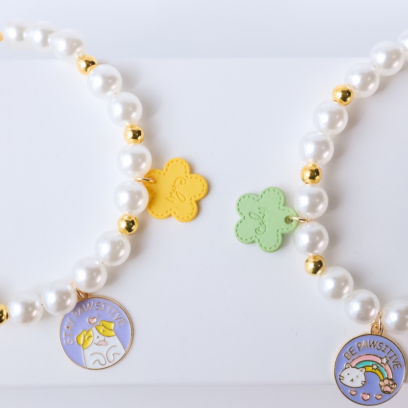 Vòng Cổ Hạt Ngọc Trai Xinh Xắn Dành Cho Thú Cưng
