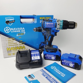 Máy khoan pin navara 21v siêu khỏe - lõi đồng - không than