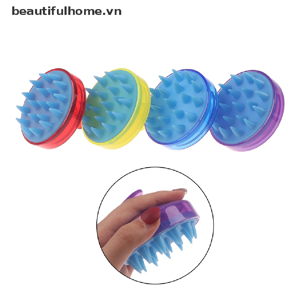 Lược Gội Đầu Mát Xa Da Đầu Bằng Silicone Tiện Dụng