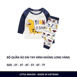 Bộ quần áo dài tay little MAVEN #sale