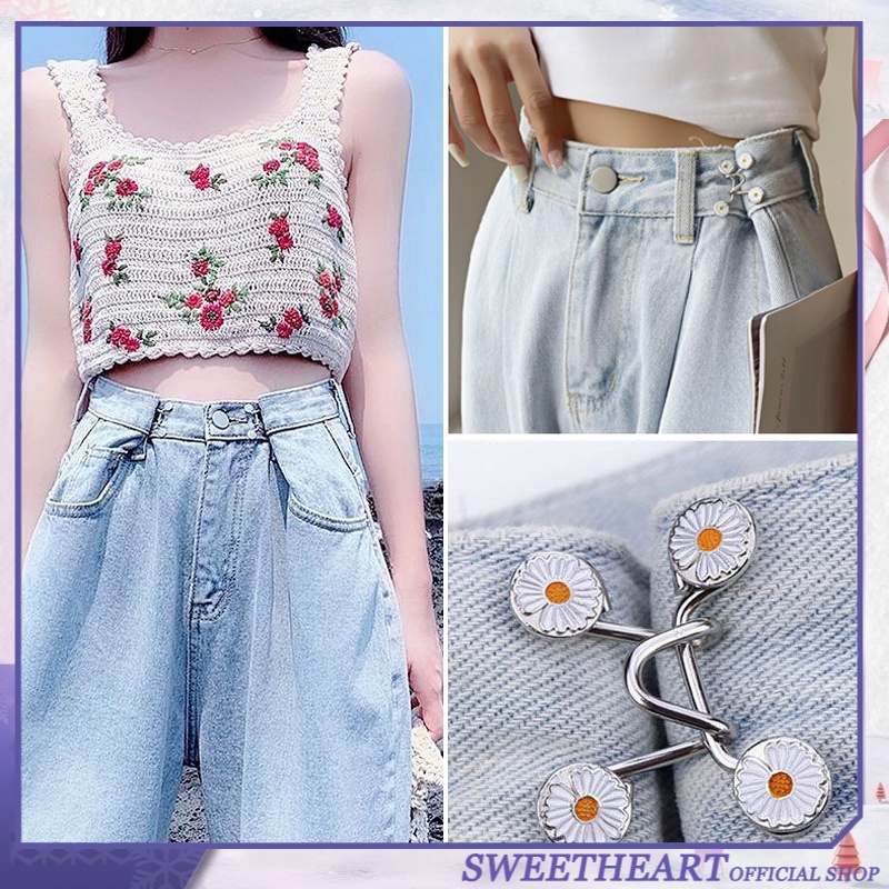 Thắt Lưng Không Đường May Nút Có Thể Tháo Rời Tiện Dụng