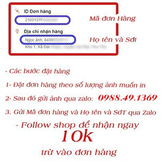 Combo ảnh 6x9 số lượng nhiều ( ép plastic và cán lụa)