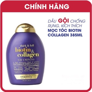 DẦU GỘI OGX Thick and Full Biotin and Collagen Shampoo 385ml