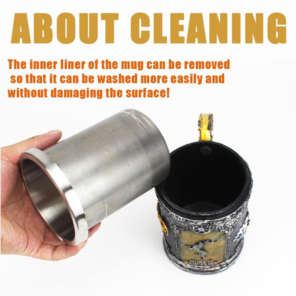 3D stainless steel plastic beer coffee cup 600ml 400ml 200ml BEST GOT fan gifts