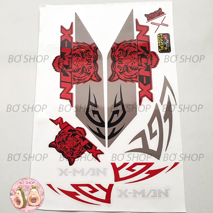 Tem xe điện Xmen mẫu Tiger siêu đẹp Tem Candy - Tem Phản Quang - Tem 3 lớp cao cấp chống phai màu