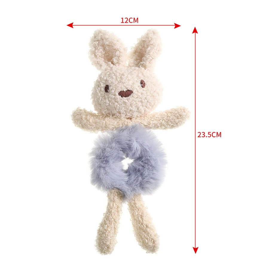 Dây thun cột tóc hình thỏ / gấu nhồi bông dễ thương cho nữ