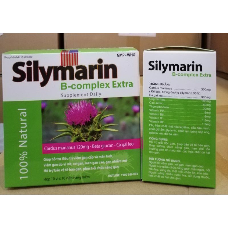 Silymarin B Complex Etra giúp mát gan, lợi mật tăng cường chức năng gan