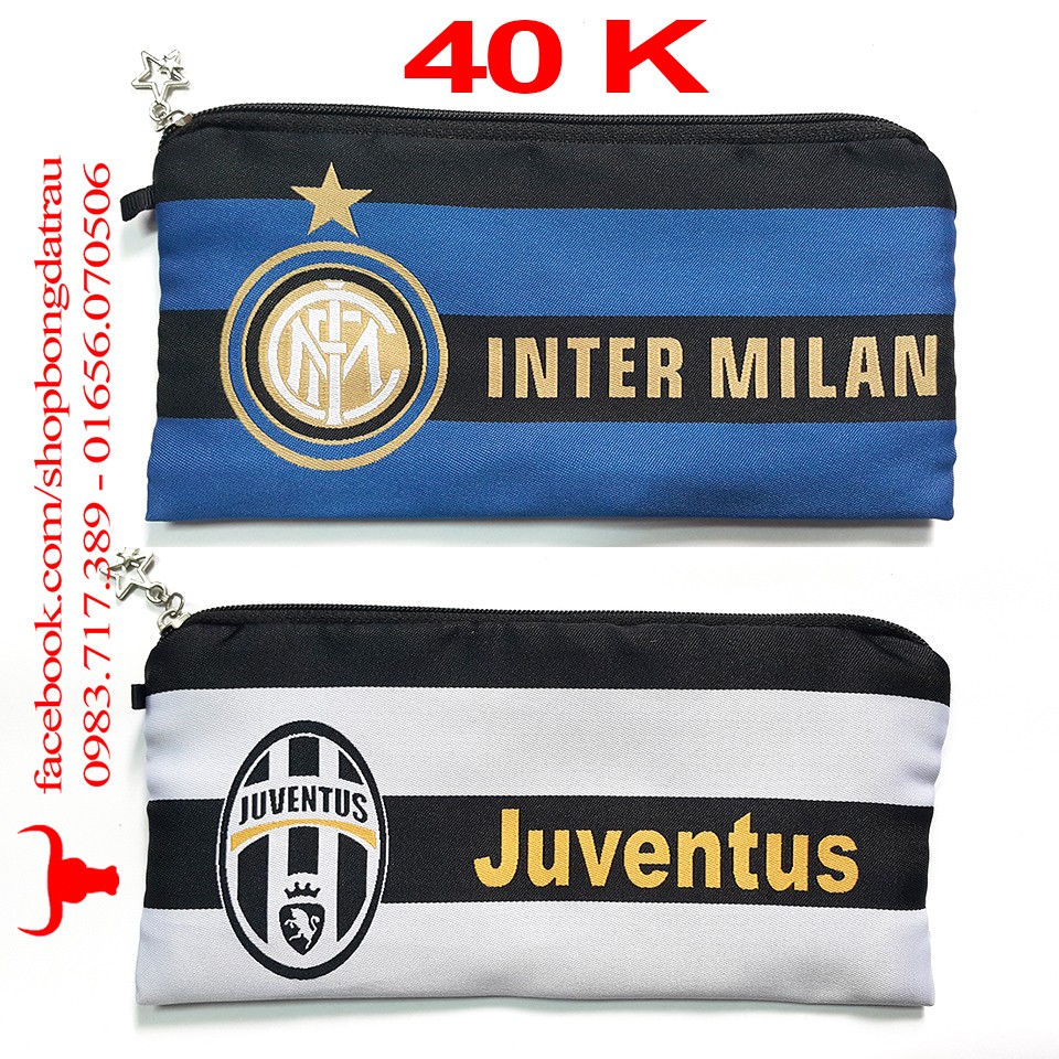Túi bút  - các câu lạc bộ bóng đá Manchester, Arsenal, Chelsea, Barca, Real, Liverpool - Trâu shop