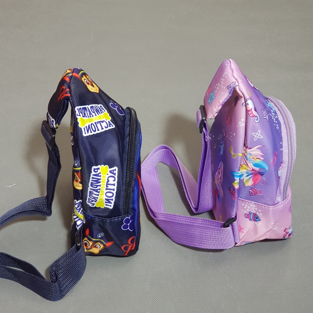 Túi đeo chéo hoạt hình nàng tiên cá và đội chó cứu hộ paw patrol