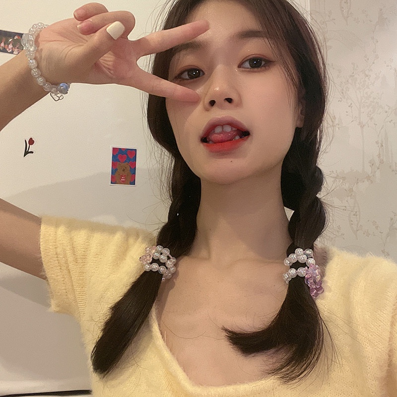 Dây Buộc Tóc Đa Năng Hình Gấu Dễ Thương Thời Trang Mùa Hè Cho Nữ