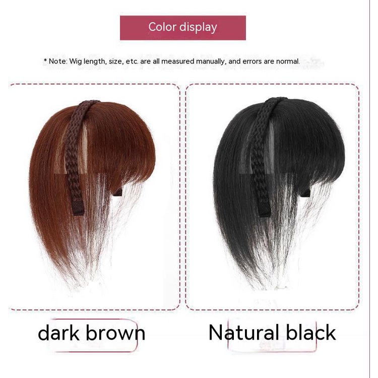 Tóc Mái Giả Màu Trắng Thay Thế Phong Cách Mới