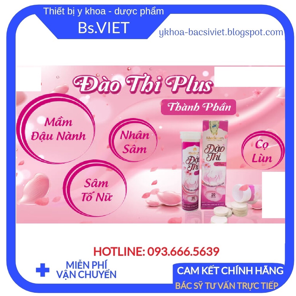 Viên Sủi Đào Thi Plus – Tăng Kích Thước Vòng 1, tăng cường phần nội tiết tố, giúp ngực tăng kích thước, tròn đầy nở nang