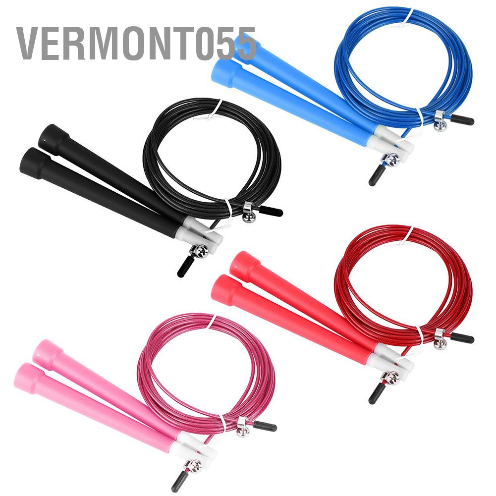 Có thể bán buôn Dây thép có thể điều chỉnh bền bỉ Skipping Jumping Rope cho bài tập rèn luyện thể dục Vermont055 Hàng giao ngay