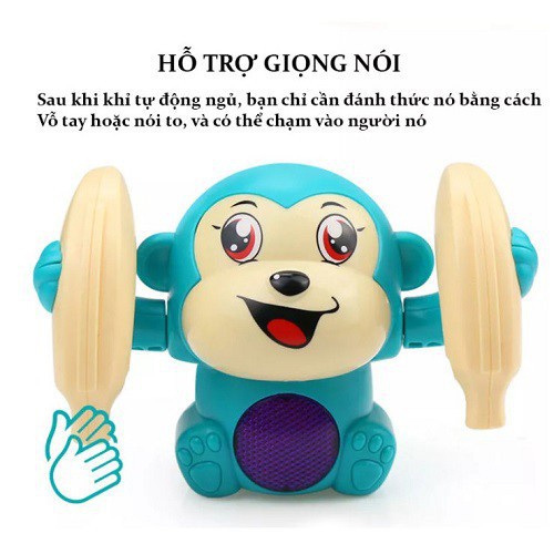 Đồ Chơi Khỉ Nhào Lộn Giải Trí Cho Trẻ Sơ Sinh Và Trẻ Nhỏ - Con Vật Nhào Lộn Đáng Yêu
