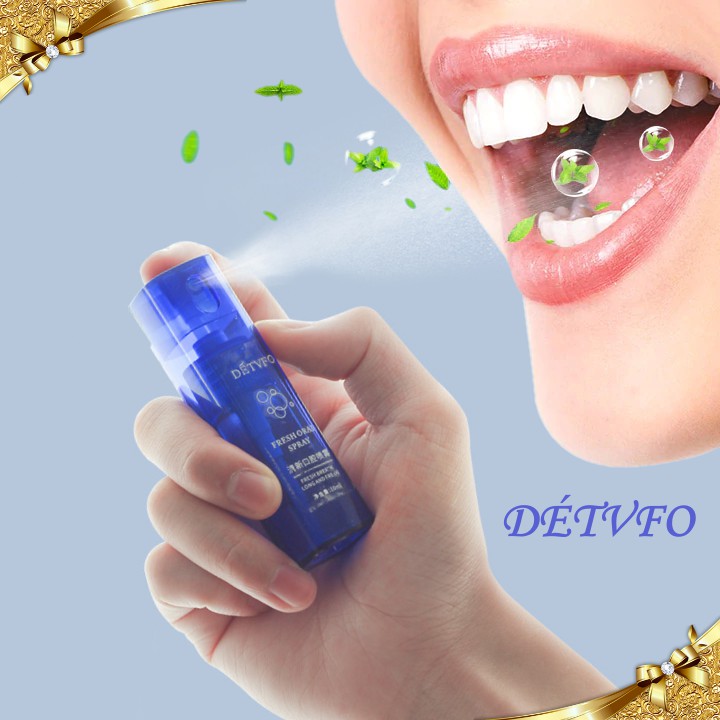 Xịt thơm miệng diệt khuẩn nam nữ và loại trừ mảng bám trên răng DÉTVFO Đài Loan