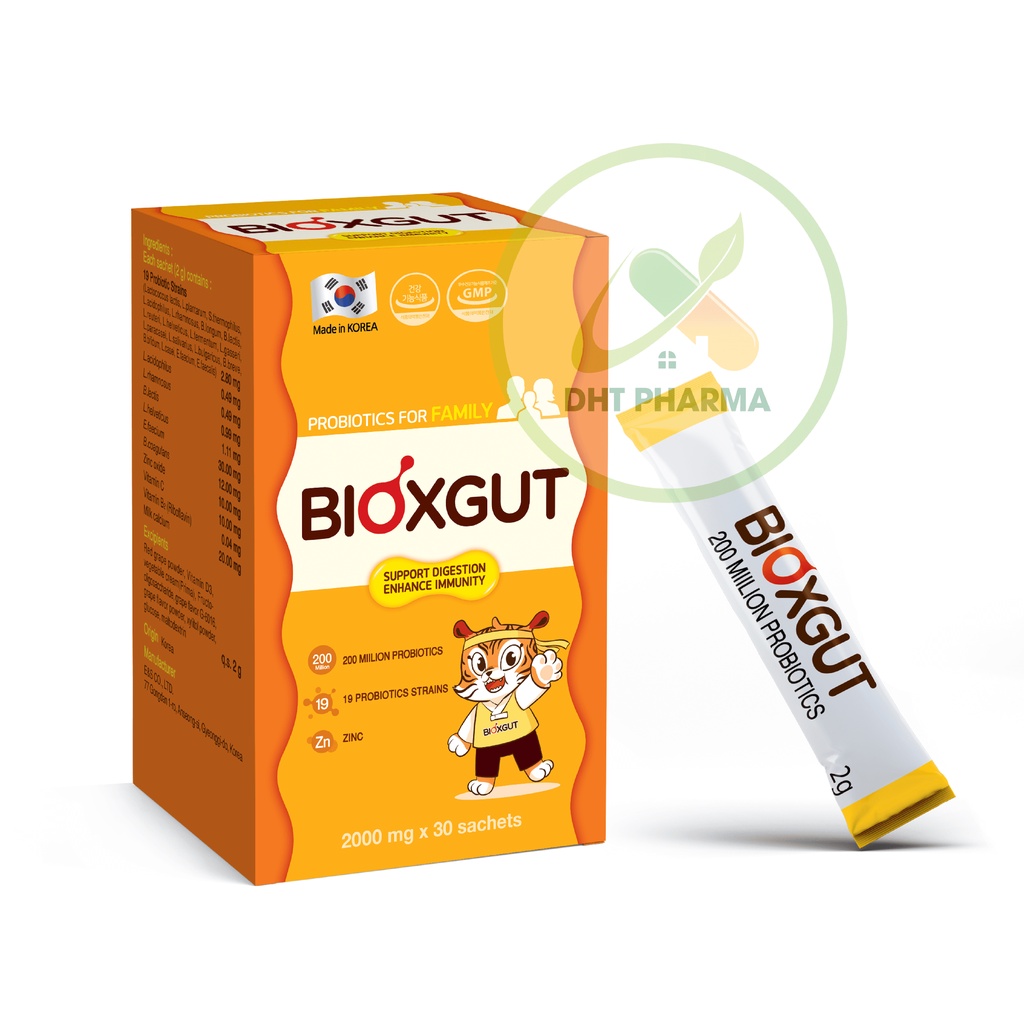 Men vi sinh nhập khẩu Hàn Quốc Bioxgut - Hộp 30 gói