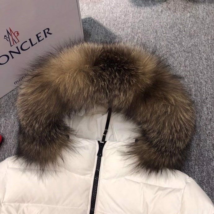 Áo Khoác Lông Vũ Cho Nữ Moncler - Áo Phao Nữ Nón Lông Có Thể Tháo Rời Giữ Nhiệt Cực Ấm