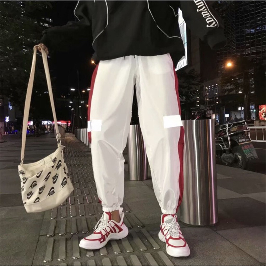 Quần jogger phản quang phát sáng 1 sooc unisex vải pylester 2 da 4 chiều co giãn | Beway | BigBuy360 - bigbuy360.vn