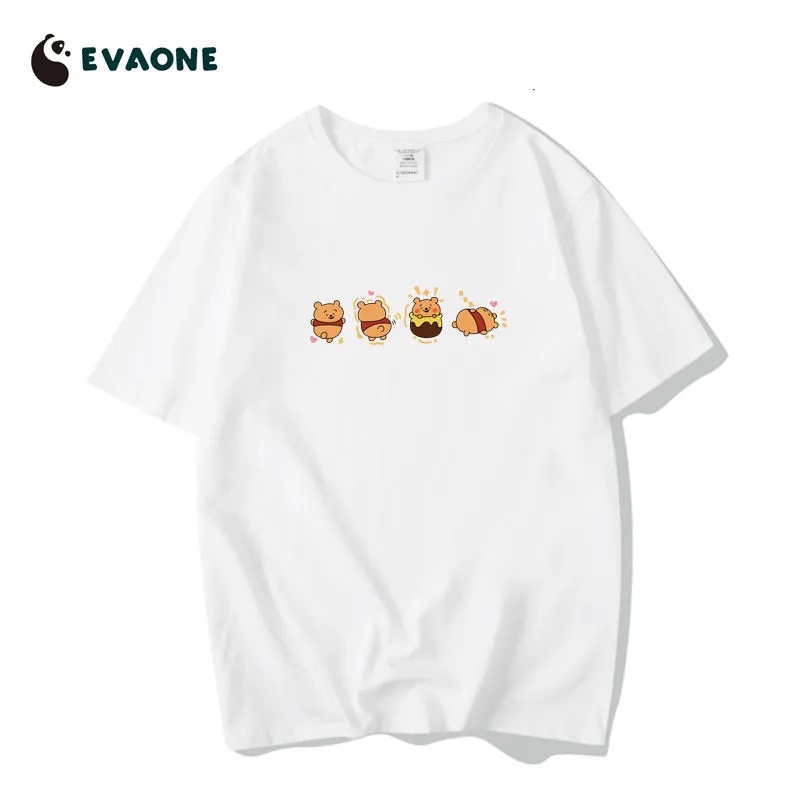 Áo Thun HIIXIIVI 100% cotton Tay Ngắn Cổ Tròn Thời Trang Mùa Hè Phong Cách Hàn Quốc Mới 2022