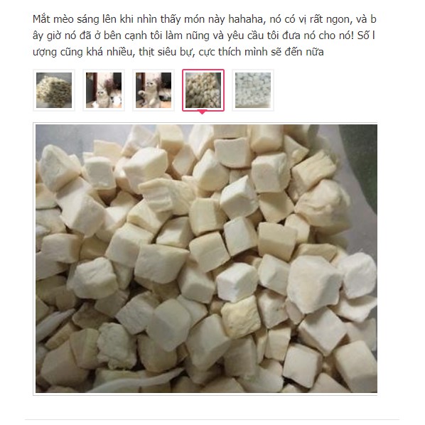 Thịt gà sấy khô cho chó mèo gói 100g