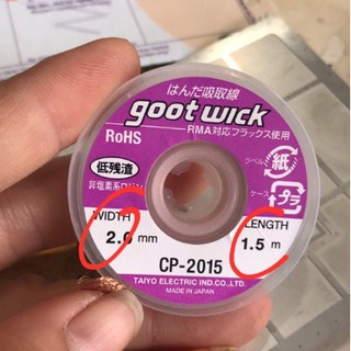 Dây Hút Chì, Thiếc Japan Goot Wick