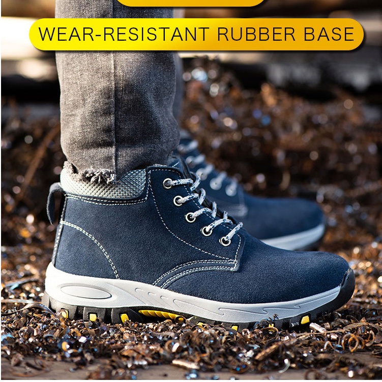 Giày Bốt Bảo Hộ Lao Động Chống Va Đập Chống Nước Bảo Vệ Chân An Toàn