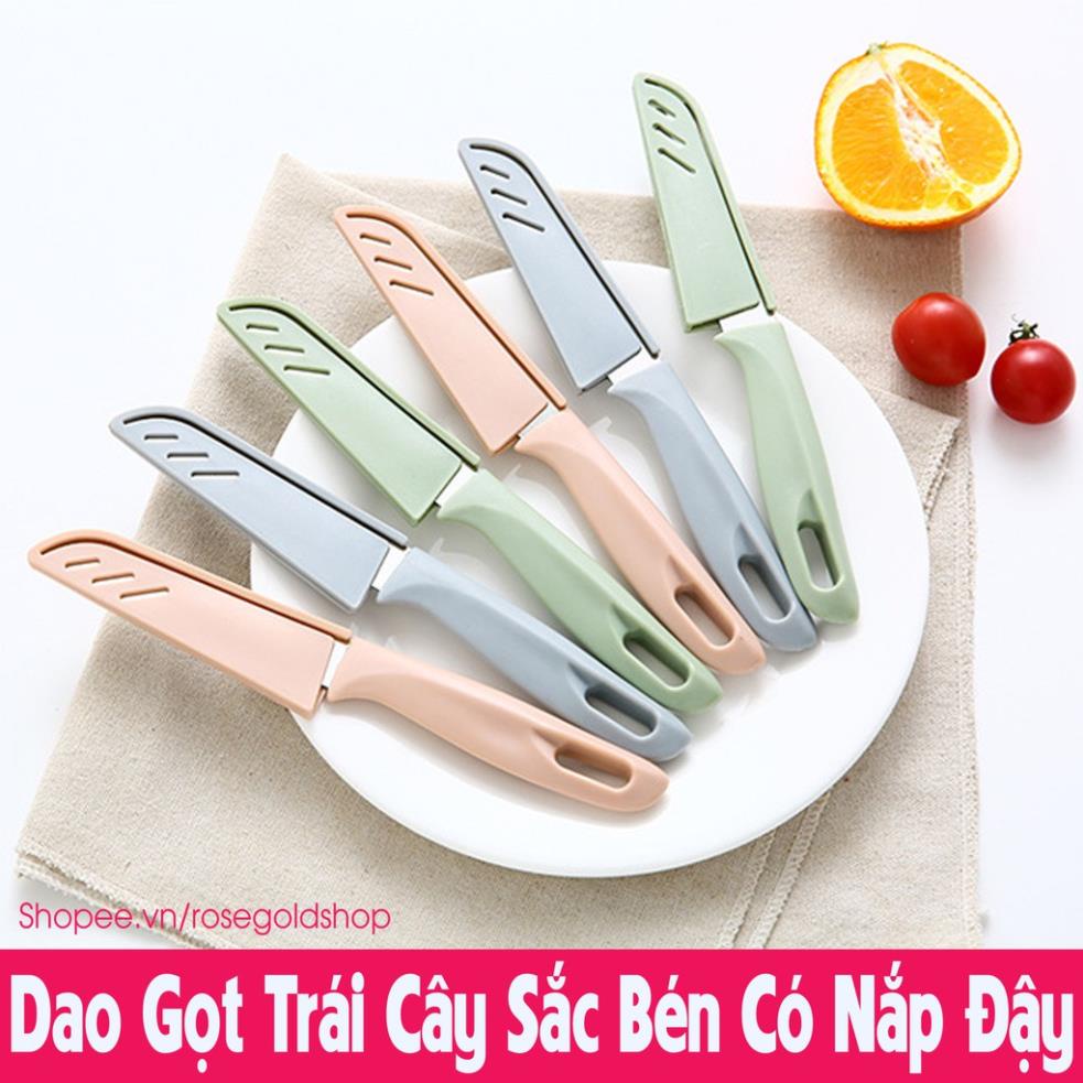 Dao Gọt Trái Cây Sắc Bén Có Nắp Đậy An Toàn