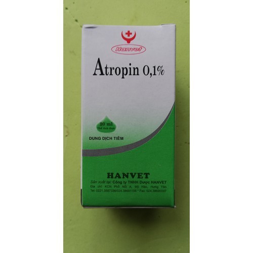 1 lọ Atropin 0,1% chống nôn cho chó mèo (20ml)