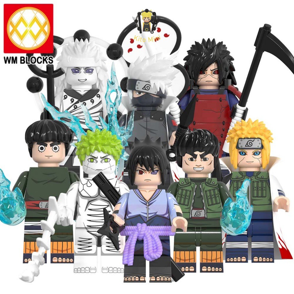 Lego Minifigures Lắp Ráp Mô Hình Nhân Vật Truyện Tranh Hoạt Hình Naruto Minato Madara WM6109