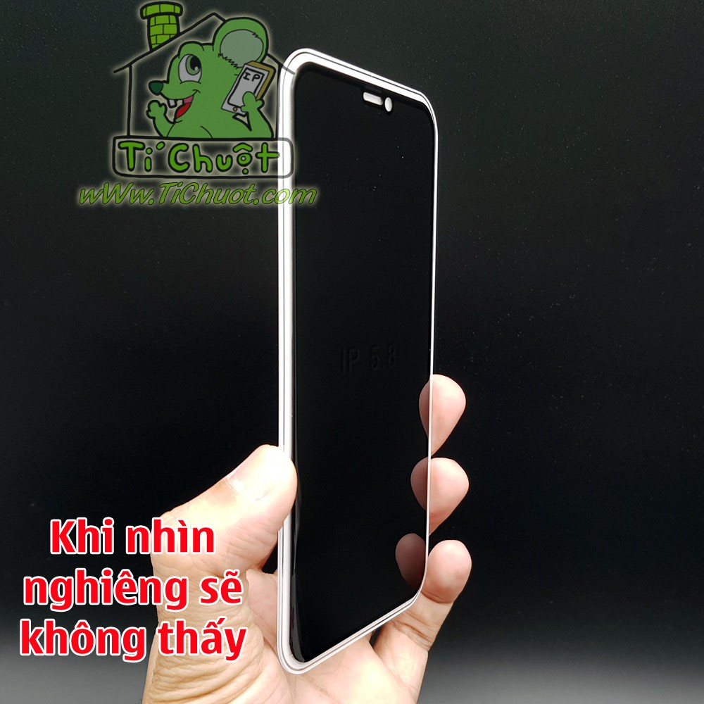 [Loại Tốt] Kính Cường Lực Chống Nhìn Trộm iPhone 11 / XR 6.1" Full Màn Hình Viền Kính Cứng