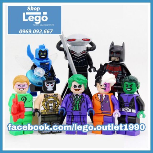 Xếp hình Nghiệp đoàn tội phạm DC Comics Gotham Batman Joker Manta Lego Minifigures POGO PG8018