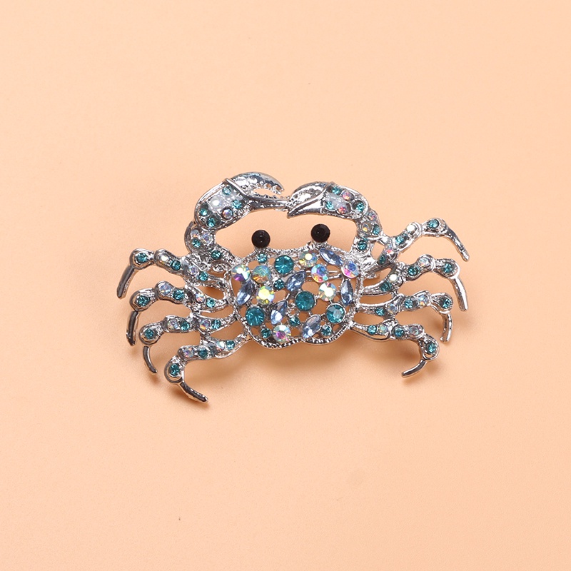 Ghim Cài Áo Hình Con Cua Đính Đá Sang Trọng