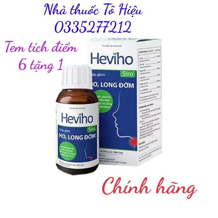 Siro HEVIHO 60 ml (Chính hãng)- Khỏi lo bé ho đờm, tăng sức đề kháng cho trẻ.