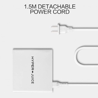 Củ Sạc Mabook Pro, iPad Pro, iPhone 12, Note 10+HYPERJUICE HJ-PD87 100W (02 PD 3.0/QC 4.0 & 01 USB-A QC 3.0)