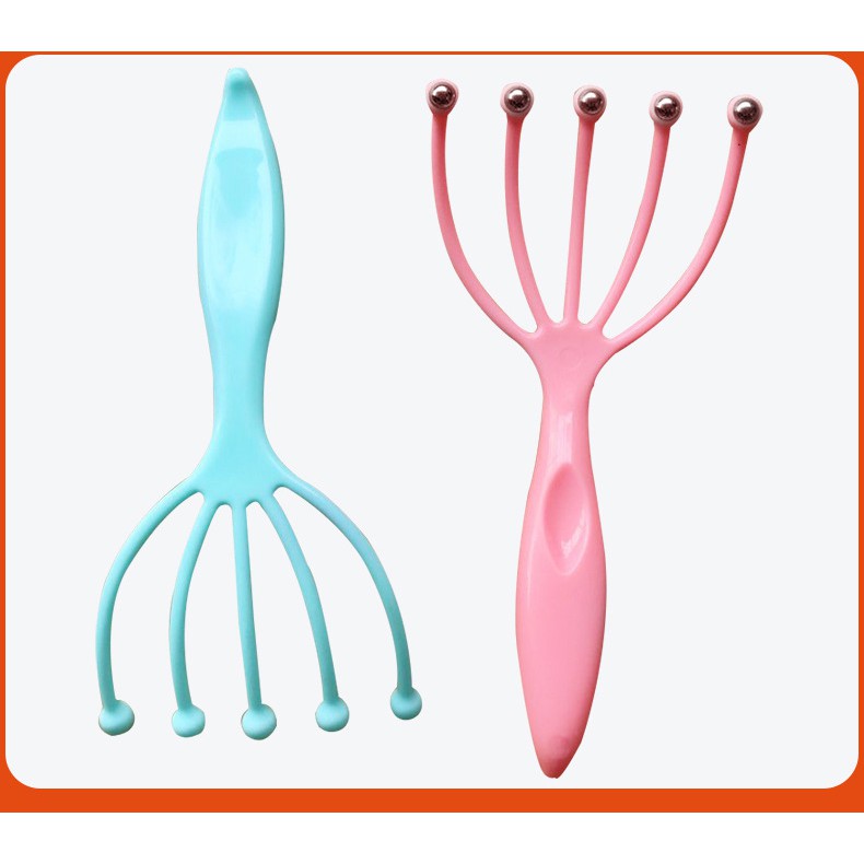 Dụng cụ mát xa đầu thư giãn bằng thép thiết kế năm ngón tay | BigBuy360 - bigbuy360.vn