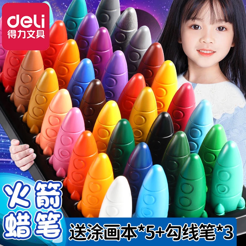 Bút Chì Màu Hữu Cơ Không Bẩn, Không Độc Hại, Lau, Có Thể Giặt, Không Dễ Vỡ