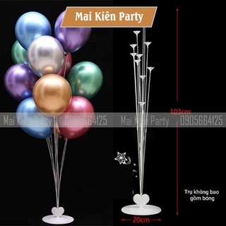 Trụ bóng bay trang trí tiệc trụ mika bóng bay cao 103cm 11 nhánh