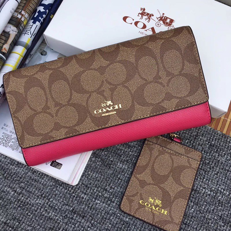 COACH ví nữ /Ví dài chính hãng F53763/ví nữ mini