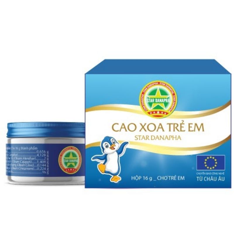 Cao xoa trẻ em Golden Star 16g  - Massage ngoài da, giúp da dễ chịu