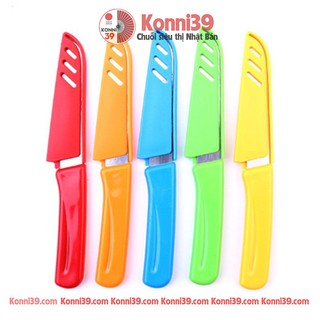Dao gọt hoa quả ceramic chất liệu gốm dài 19.5cm có nắp đậy hàng Nhật nội địa - Konni39 Hưng Yên