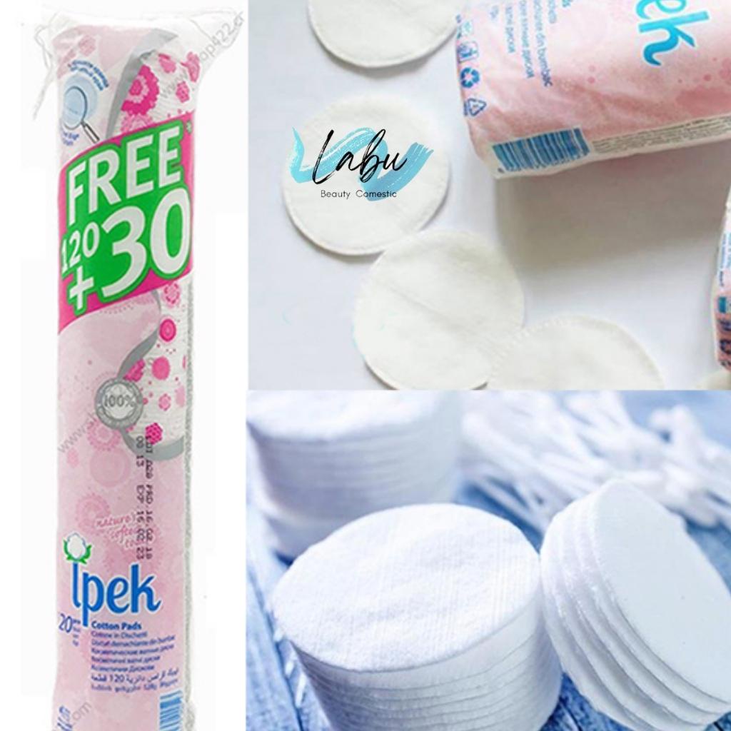 Bông Tẩy Trang Ipek 150 Miếng Thổ Nhĩ Kỳ, Bông Tẩy Trang Cotton Pads Ipek, Labu Beauty