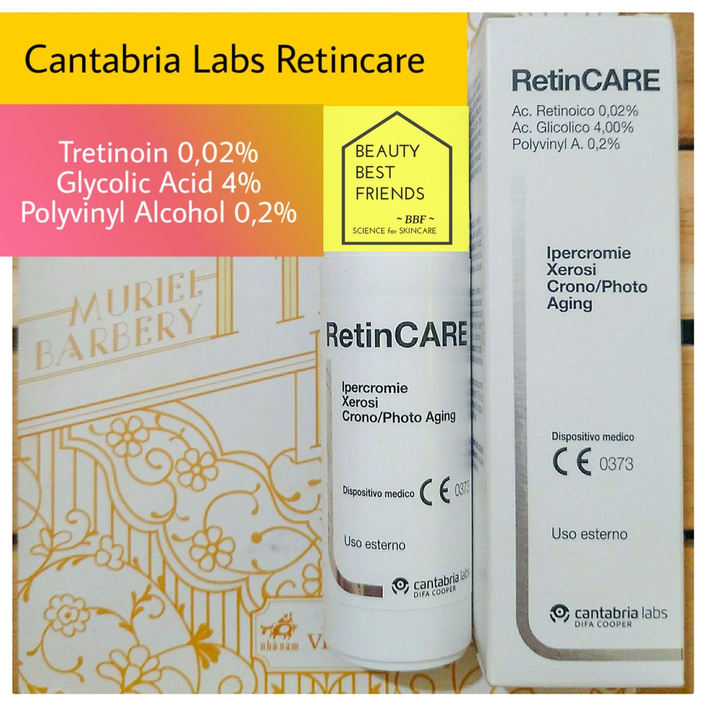 0,02% Tretinoin Cantabria Labs Difa Cooper Retincare Photo Aging ngừa lão hóa 30 ml