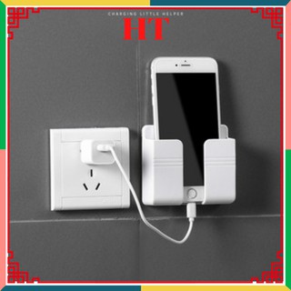 ❤️FREESHIP❤️ Kệ Dán Tường Để Remote, Đồ Dùng, Giá Đỡ Khi Sạc Điện Thoại - Có Móc Treo Giữ Dây Điện