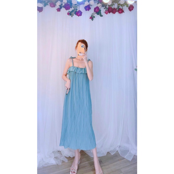 (HCM) ĐẦM MAXI DÀI SUÔNG QUA GỐI SANG CHẢNH THỜI TRANG THIẾT KẾ HÀN QUỐC SIÊU XINH CHO CÁC CHỊ EM KME FASHION