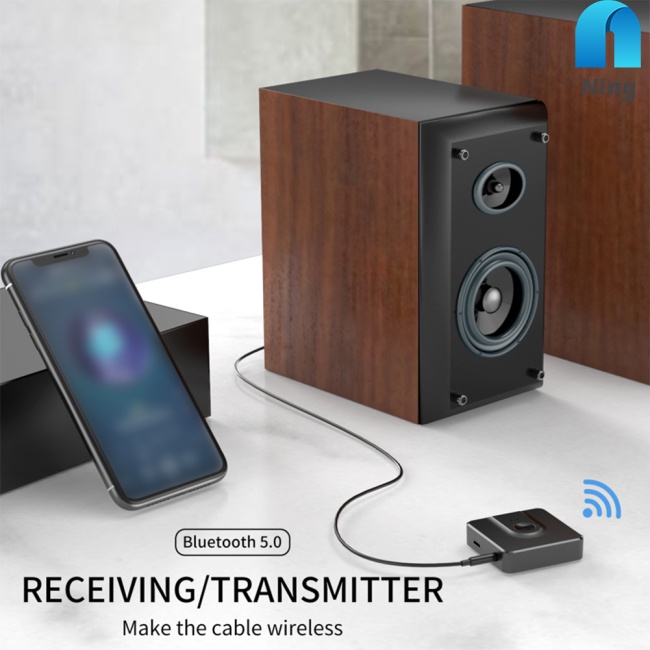 Thiết Bị Truyền Nhận Tín Hiệu Bluetooth 5.0 2 Trong 1 Không Dây Aux Cho Loa / Tv / Máy Tính