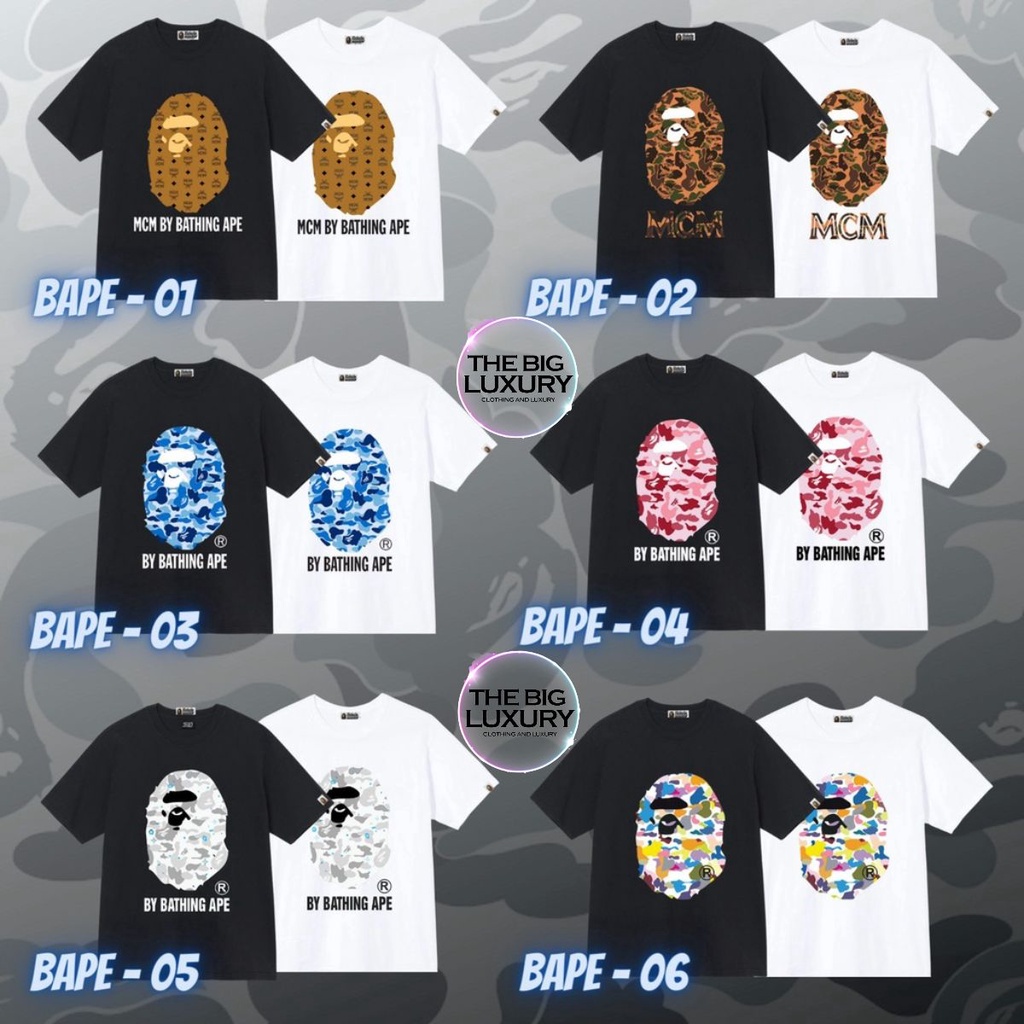 Áo Thun Bape Hàng Siêu Cấp , Áo Thun Tay Ngắn In Hình Bape Chất Vải CÔTTON