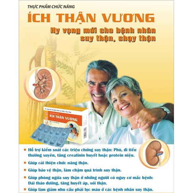 ÍCH THẬN VƯƠNG cải thiện chức năng thận hộp 30v⚡chính hãng⚡